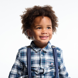 قميص مربعات دافئ، ولادي رُضع